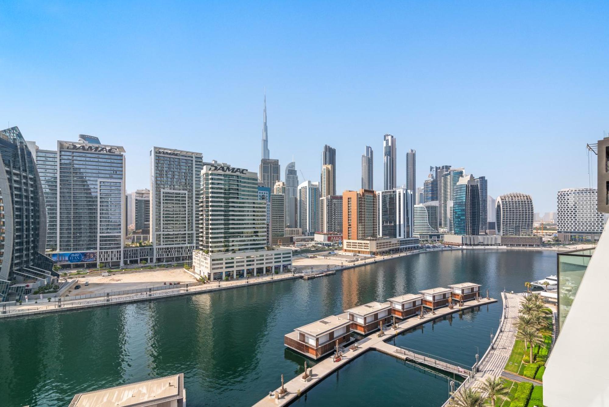 Furnished Binghatti Canal - Burj Khalifa View, * دبي